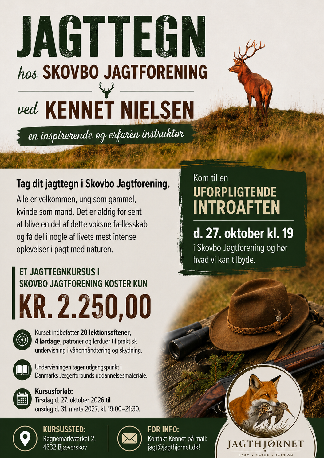 Jagttegn hos Skovbo Jagtforening ved Kennet Nielsen